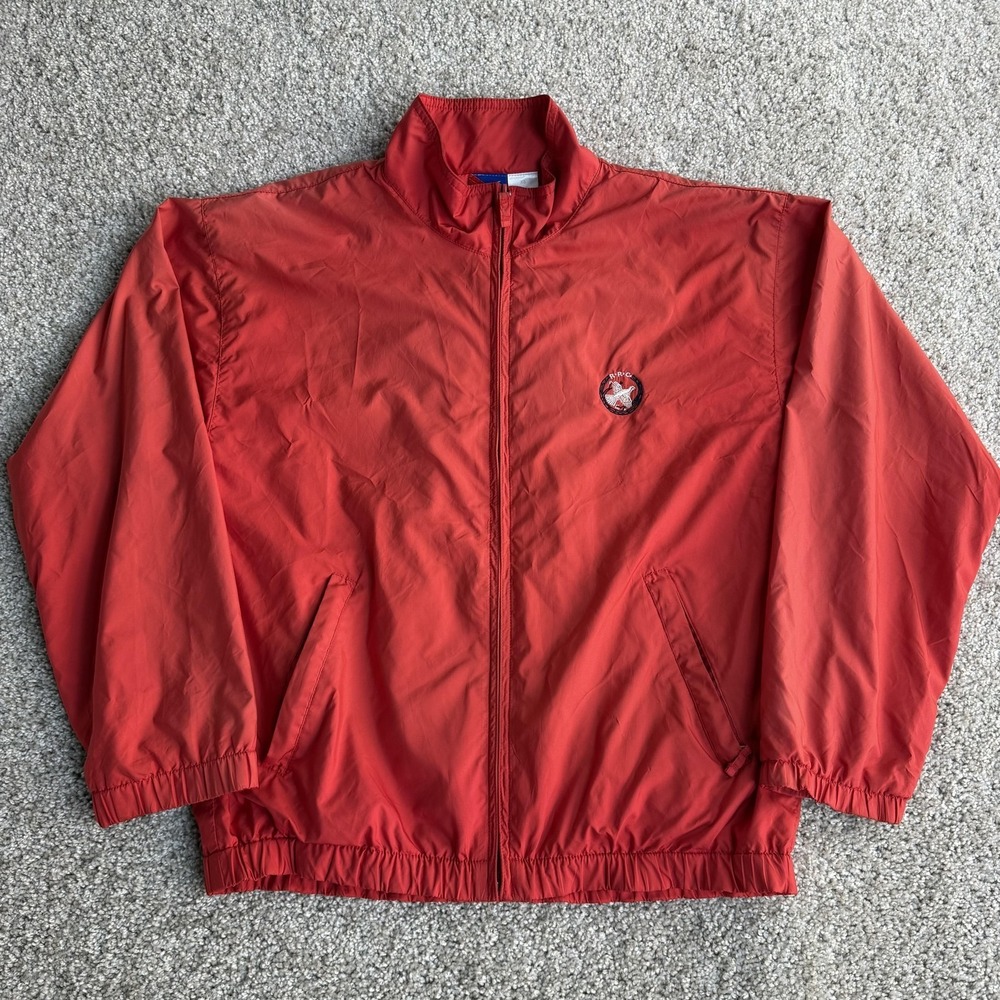 Vintage 90s Tail Jacket Mens XS Red Windbreaker Full Zip Mesh Lined Golf Active